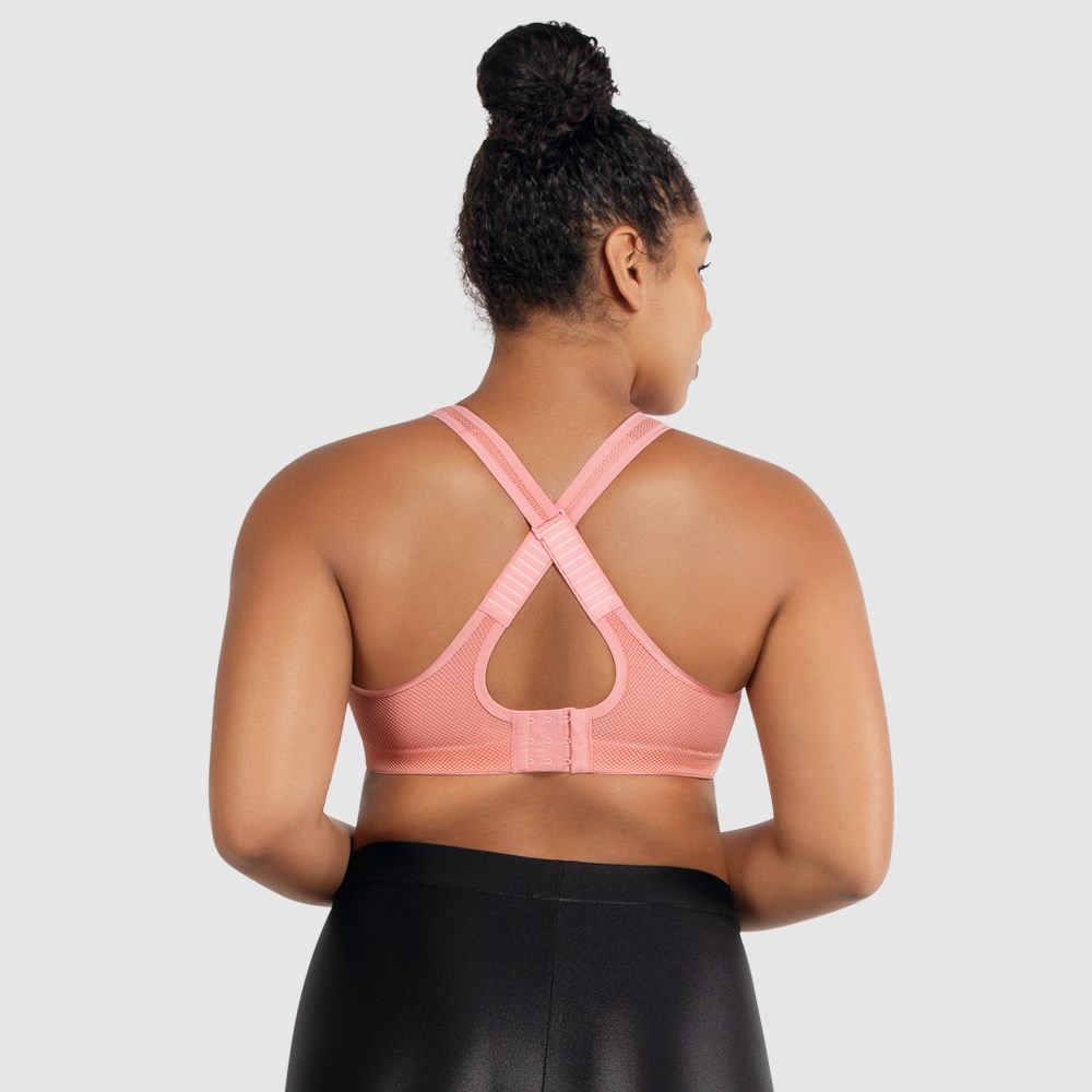 PARFAIT Breeze Sports Bra LINED NON U/W C-G Cup in band sizes 8-18 black &  Blush - Arianne Lingerie