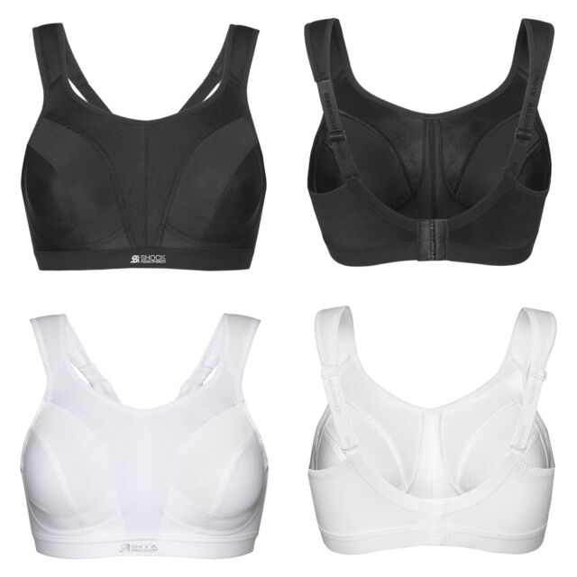 SHOCK ABSORBER Active D+Classic Non wire Support Sports Bra in White D-H  cups - Arianne Lingerie