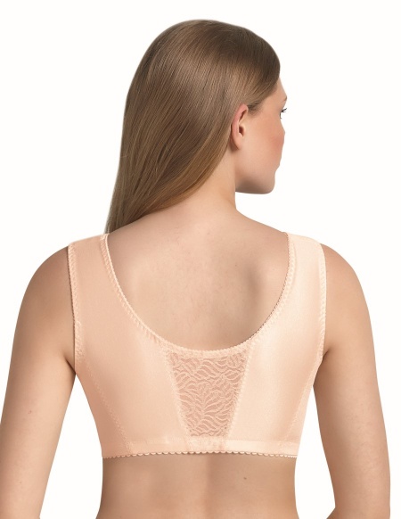 ANITA Mylena front fastener-wire free bra-Extra Firm support in A-E Cups in  band sizes 14-24 - Light Rose - Arianne Lingerie