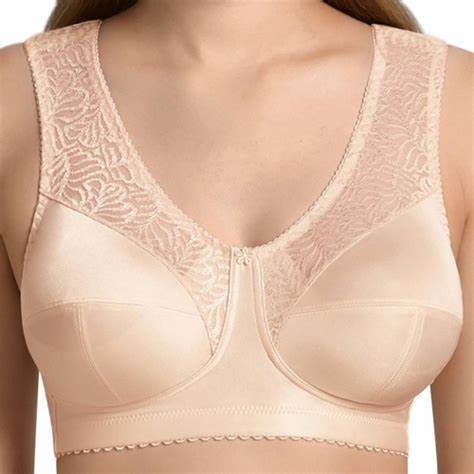 ANITA Mylena Wire free bra - Extra Firm support in B-E Cups in band sizes  14-28 -Black & Light Rose - Arianne Lingerie